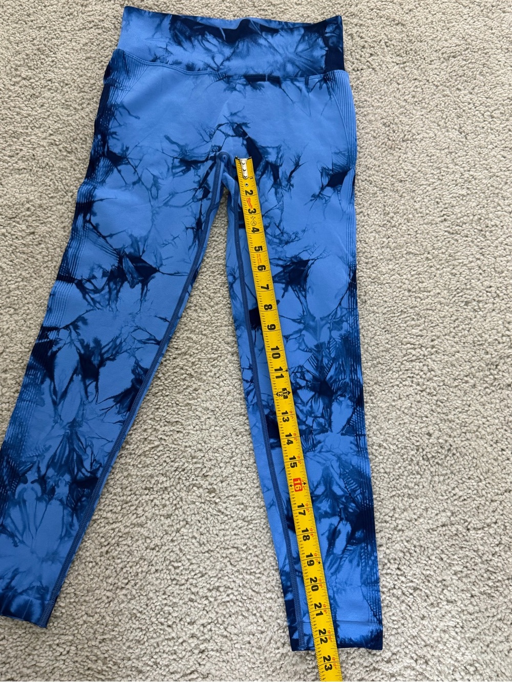 Halara OneForm Seamless Flow High Waisted Tie Dye Yoga Leggings M - Picture 9 of 10